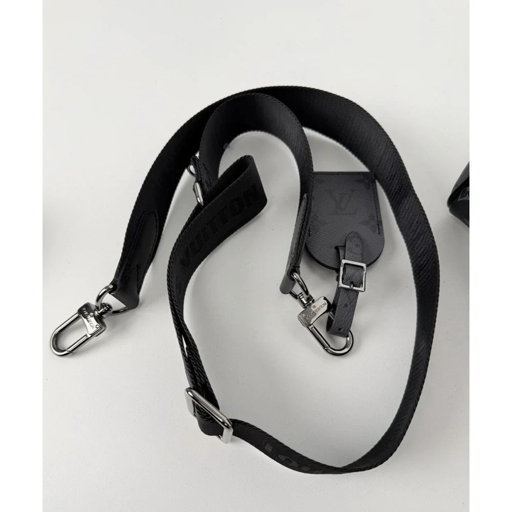 Louis Vuitton Keepall Bandouliere 25 Monogram Eclipse Reverse Coated Canvas F2 - Picture 14 of 16